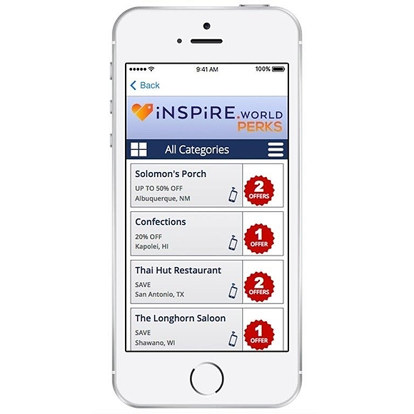 Picture of Inspire.World Perks App