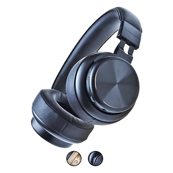 Picture of Bluetooth Wireless 5.0 USB Over Head Ear Stereo Headphone Noise Cancelling Headset Mic Gaming 5 Core Ratings (Black)