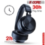Picture of Bluetooth Wireless 5.0 USB Over Head Ear Stereo Headphone Noise Cancelling Headset Mic Gaming 5 Core Ratings (Black)