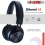 Picture of Bluetooth Wireless 5.0 USB Over Head Ear Stereo Headphone Noise Cancelling Headset Mic Gaming 5 Core Ratings (Black)
