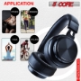 Picture of Bluetooth Wireless 5.0 USB Over Head Ear Stereo Headphone Noise Cancelling Headset Mic Gaming 5 Core Ratings (Black)