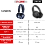 Picture of Bluetooth Wireless 5.0 USB Over Head Ear Stereo Headphone Noise Cancelling Headset Mic Gaming 5 Core Ratings (Black)
