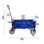 Picture of Folding Wagon Garden Shopping Beach Cart (blue)