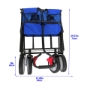 Picture of Folding Wagon Garden Shopping Beach Cart (blue)