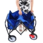 Picture of Folding Wagon Garden Shopping Beach Cart (blue)