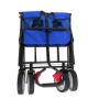 Picture of Folding Wagon Garden Shopping Beach Cart (blue)