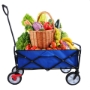 Picture of Folding Wagon Garden Shopping Beach Cart (blue)