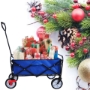 Picture of Folding Wagon Garden Shopping Beach Cart (blue)
