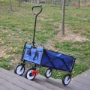 Picture of Folding Wagon Garden Shopping Beach Cart (blue)