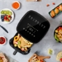 Picture of Air Fryer Oven 4 Qt, Space-saving & Low-noise, Nonstick and Dishwasher Safe Basket, 8 In-App Recipes, Gray