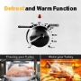 Picture of Kitchen White 20 QT Stainless Steel Chicken Electric Turkey Roaster With See-through Lid