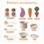 Picture of Play Kitchen, Wooden Kids Kitchen Playset for Kids,American Vintage Style