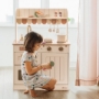 Picture of Play Kitchen, Wooden Kids Kitchen Playset for Kids,American Vintage Style