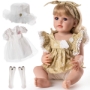 Picture of Realistic Reborn Baby Dolls,Handmade Real Life Baby Dolls Reborn Toddler with Soft Weighted Cloth Body Gift Toy for Age 3+