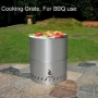 Picture of 15 inch Smokeless Fire Pit Outdoor Wood Burning Portable Fire Pit Stainless Steel
