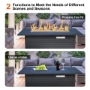 Picture of 56"Aluminum Linear Fire Table