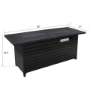 Picture of 56"Aluminum Linear Fire Table