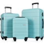 Picture of Luggage Sets New Model Expandable ABS Hardshell 3pcs Clearance Luggage Hardside Lightweight Durable Suitcase sets Spinner Wheels Suitcase with TSA Lock 20''24''28''( Blue)