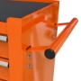 Picture of 4 DRAWERS MULTIFUNCTIONAL TOOL CART WITH WHEELS-ORANGE