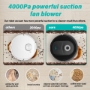 Picture of Robot Vacuum and Mop Combo, 4000pa Automatic Vacuum Cleaner Robot with Watertank and Dustbin, Self-Charging Smart Vacuum Robot Compatible with APP, Perfect for Pet Hair, Hard-Floor and Carpet