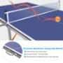 Picture of 6ft Mid-Size Table Tennis Table Foldable & Portable Ping Pong Table Set for Indoor & Outdoor Games with Net, 2 Table Tennis Paddles and 3 Balls