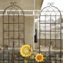 Picture of 2 Pack Metal Garden Trellis 86.7" x 19.7" Rustproof Trellis for Climbing Plants Outdoor Flower Support Black