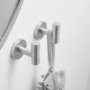 Picture of Round Bathroom Robe Hook and Towel Hook in Brushed Nickel (2-Pack)