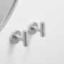 Picture of Round Bathroom Robe Hook and Towel Hook in Brushed Nickel (2-Pack)