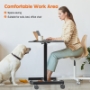Picture of Sweetcrispy Small Mobile Rolling Standing Desk Rolling Desk Laptop Computer Cart for Home