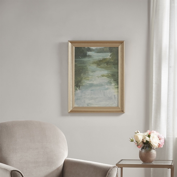 Picture of Abstract Landscape Framed Glass Wall Art