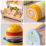 Picture of Wooden Slice & Stack Sandwich Counter with Deli Slicer,Kitchen Food Set For Toddlers And Kids Ages 3+