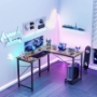 Picture of L Shaped Gaming Desk,Brown