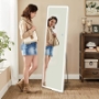 Picture of 3 Color Lighting Mirror with LED Lights, 64"x21" Lighted Floor Standing Mirror with Stand