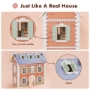 Picture of Classic Vintage Wooden Dollhouse for boys and girls, Great Gift for Kids
