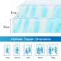 Picture of Memory Foam Cooling Gel Swirl Infused Bed Topper for Back Pain,2 Inches,King