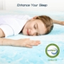Picture of Memory Foam Cooling Gel Swirl Infused Bed Topper for Back Pain,2 Inches,King