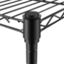 Picture of Simple Deluxe Heavy Duty 3-Shelf Shelving with Wheels, Adjustable Storage Units, Steel Organizer Wire Rack, 23" W x 13" D x 33" H, Black