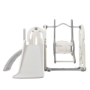 Picture of Toddler Slide and Swing Set 5 in 1, Kids Playground Climber Slide Playset with Basketball Hoop Freestanding Combination for Babies Indoor & Outdoor