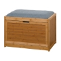 Picture of Entryway Bamboo Bench Living Room Storage Shoe Rack with Foldable Shelf 24.8 x 11.6 x 18.9 inch