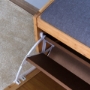 Picture of Entryway Bamboo Bench Living Room Storage Shoe Rack with Foldable Shelf 24.8 x 11.6 x 18.9 inch