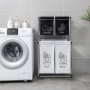Picture of Laundry Hamper 2 Tier Laundry Sorter with 4 Removable Bags for Organizing Clothes, Laundry, Lights, Darks