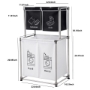 Picture of Laundry Hamper 2 Tier Laundry Sorter with 4 Removable Bags for Organizing Clothes, Laundry, Lights, Darks