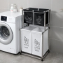 Picture of Laundry Hamper 2 Tier Laundry Sorter with 4 Removable Bags for Organizing Clothes, Laundry, Lights, Darks