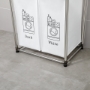 Picture of Laundry Hamper 2 Tier Laundry Sorter with 4 Removable Bags for Organizing Clothes, Laundry, Lights, Darks