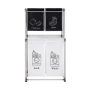 Picture of Laundry Hamper 2 Tier Laundry Sorter with 4 Removable Bags for Organizing Clothes, Laundry, Lights, Darks