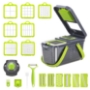 Picture of Miibox Vegetable Chopper with Container 22-in-1 Veggie Choppers and Dicers Food Chopper Cutter for Onion Tomato Multi Kitchen Tool with Lemon Squeezer -13 Blades