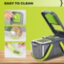 Picture of Miibox Vegetable Chopper with Container 22-in-1 Veggie Choppers and Dicers Food Chopper Cutter for Onion Tomato Multi Kitchen Tool with Lemon Squeezer -13 Blades