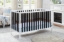 Picture of Deux Remi Island Crib White/Black