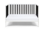 Picture of Deux Remi Island Crib White/Black