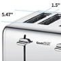 Picture of Geek Chef - Stainless Steel Extra-Wide 4 Slot Toaster with Dual Control Panels of Bagel/Defrost/Cancel Function, 6 Toasting Bread Shade Settings, Removable Crumb Trays Ban on Amazon